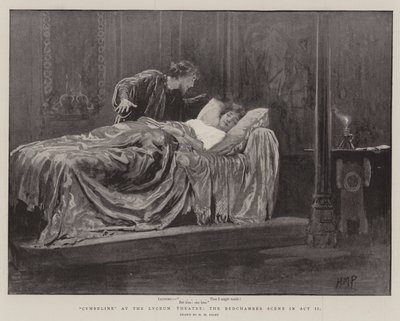 Cymbeline au Théâtre Lyceum, la Scène de la Chambre à Coucher dans l